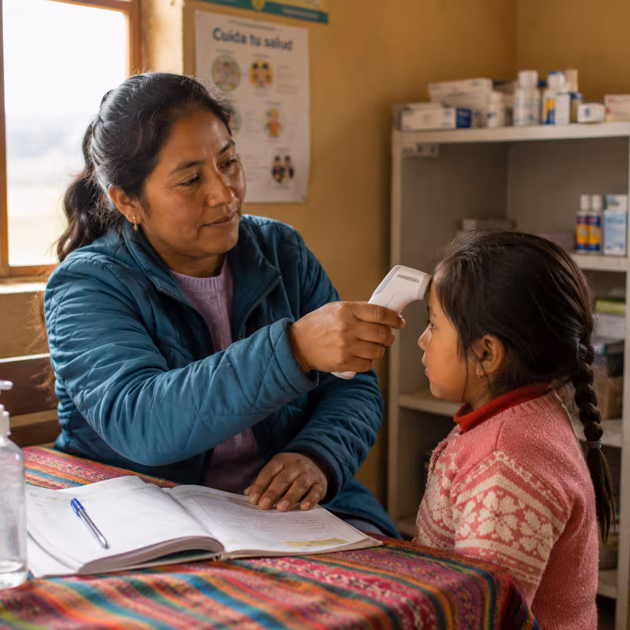 Atención médica comunitaria en zona rural